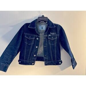 Pepe Jeans London Kids Girls Denim Button Down Jean Jacket Size S Small